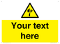 WV5193: Custom Sharp Warning Sign