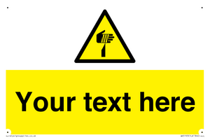 WV5193: Custom Sharp Warning Sign
