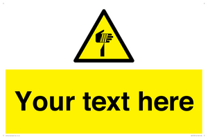 WV5193: Custom Sharp Warning Sign