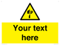 WV5193: Custom Sharp Warning Sign