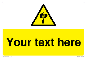 WV5193: Custom Sharp Warning Sign