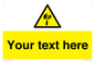 WV5193: Custom Sharp Warning Sign