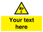 WV5193: Custom Sharp Warning Sign