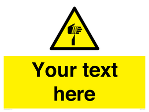 WV5193: Custom Sharp Warning Sign