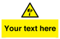 WV5193: Custom Sharp Warning Sign