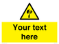 WV5193: Custom Sharp Warning Sign