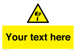 WV5193: Custom Sharp Warning Sign