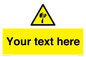 WV5193: Custom Sharp Warning Sign