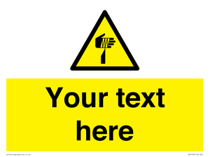 WV5193: Custom Sharp Warning Sign