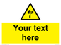 WV5193: Custom Sharp Warning Sign