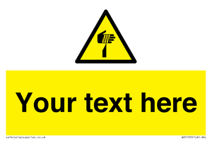 WV5193: Custom Sharp Warning Sign