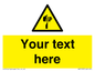 WV5193: Custom Sharp Warning Sign