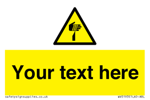 WV5193: Custom Sharp Warning Sign