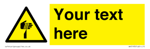 WV5193: Custom Sharp Warning Sign