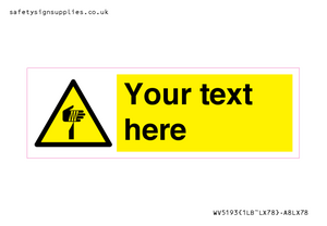 WV5193: Custom Sharp Warning Sign