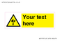 WV5193: Custom Sharp Warning Sign