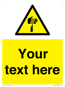 WV5193: Custom Sharp Warning Sign