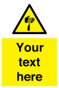WV5193: Custom Sharp Warning Sign