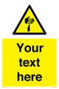 WV5193: Custom Sharp Warning Sign