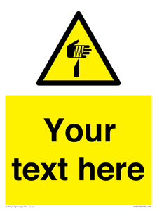 WV5193: Custom Sharp Warning Sign