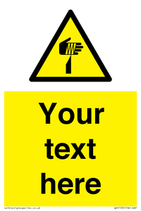 WV5193: Custom Sharp Warning Sign