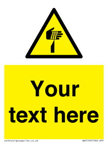 WV5193: Custom Sharp Warning Sign