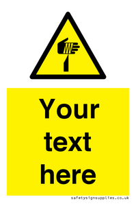 WV5193: Custom Sharp Warning Sign