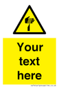 WV5193: Custom Sharp Warning Sign