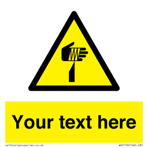 WV5193: Custom Sharp Warning Sign