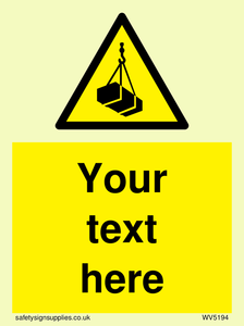WV5194: Custom Overhead Load Sign