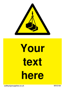 WV5194: Custom Overhead Load Sign