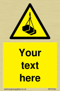 WV5194: Custom Overhead Load Sign