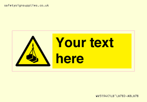 WV5194: Custom Overhead Load Sign