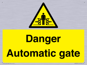 WV5253: Danger Automatic Gate