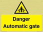 WV5253: Danger Automatic Gate