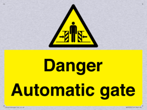 WV5253: Danger Automatic Gate