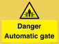 WV5253: Danger Automatic Gate