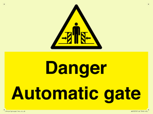 WV5253: Danger Automatic Gate