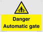 WV5253: Danger Automatic Gate