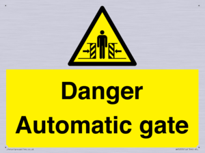 WV5253: Danger Automatic Gate