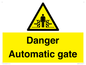 WV5253: Danger Automatic Gate