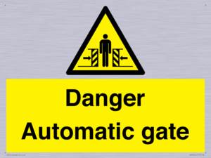 WV5253: Danger Automatic Gate