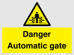 WV5253: Danger Automatic Gate