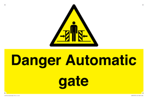 WV5253: Danger Automatic Gate