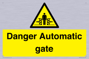 WV5253: Danger Automatic Gate