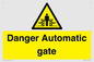 WV5253: Danger Automatic Gate
