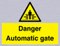 WV5253: Danger Automatic Gate