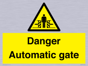 WV5253: Danger Automatic Gate