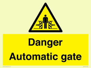 WV5253: Danger Automatic Gate