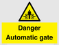 WV5253: Danger Automatic Gate